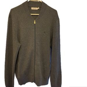 NWOT CK cotton bomber jacket zip up sweater M